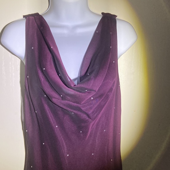 Maroon evening gown Sz 12 NWT - Picture 3 of 6